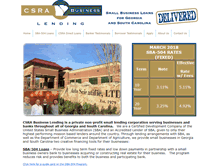 Tablet Screenshot of csrabusinesslending.com